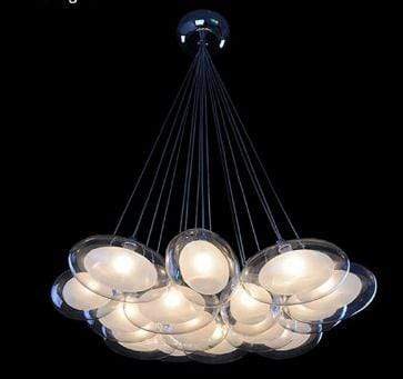 批量现代椭圆形卵形玻璃球吊灯-玻璃吊灯-吊灯酒楼餐厅灯