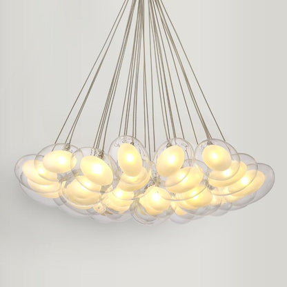 现代化导致卵蛋玻璃球吊灯110-240透明玻璃导致吊灯吧餐厅光