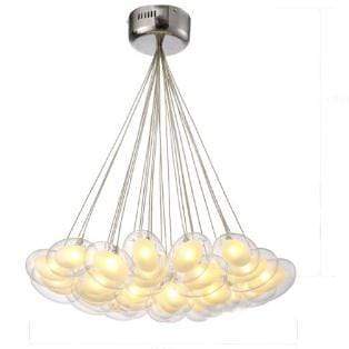 Modern Led oval egg glass ball Pendant Light 110-240V Clear Glass Led Pendant Light bar dining room light