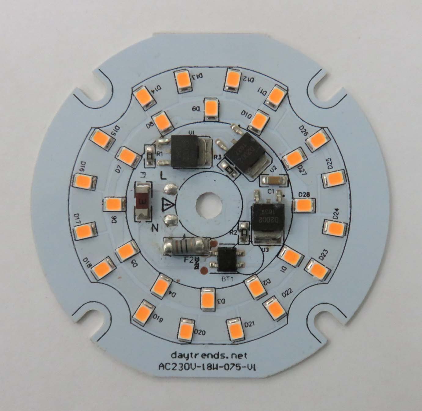 AC LED module DOB Driverless LED Light Engine Dia75mm 18W 3000K – Daytrends
