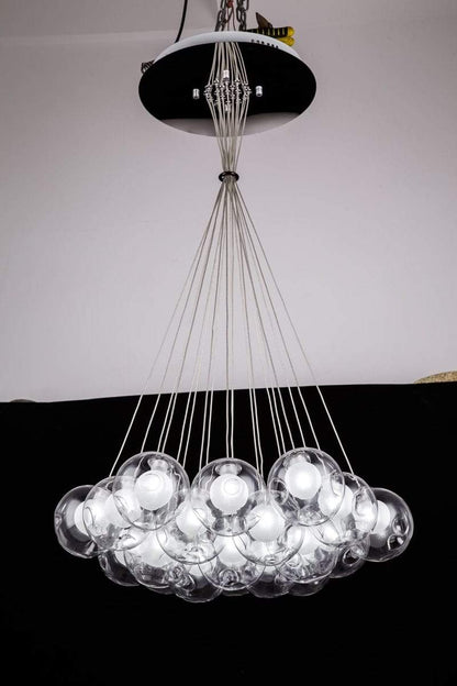 Nordic Modern LED doble cubierta de cristal bola colgante luces G4 bulb Hall Luz 12/15cm bola de vidrio Lámpara de suspensión Fixtures