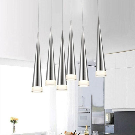 Personnalisé Pendentif led Lumières 110-240V 5W led Modernes Conique Lampe suspension en Aluminium d'Éclairage de la salle à manger, le bar-Restaurant de la Lampe