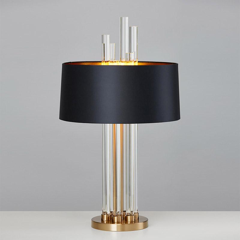 Modern Luxury Light Glass Designer Table Lamp Living Room Bedroom Bedside Fabric Lampshade Home Lighting Fixtrues E27 110-220V