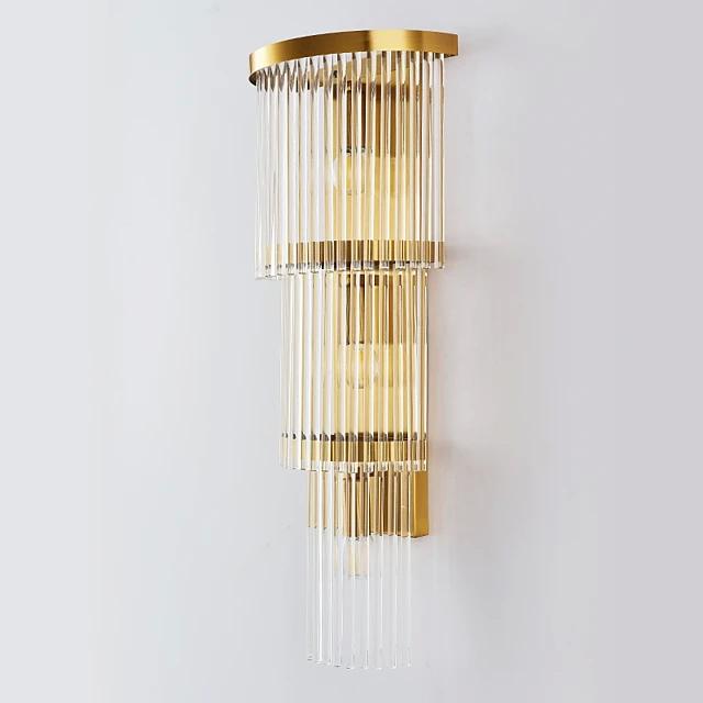 Lampe moderne de luxe moderne de mur de cristal de cristal pour la chambre à coucher / bureau /balcon décorent l’appareil d’éclairage de mur de maison
